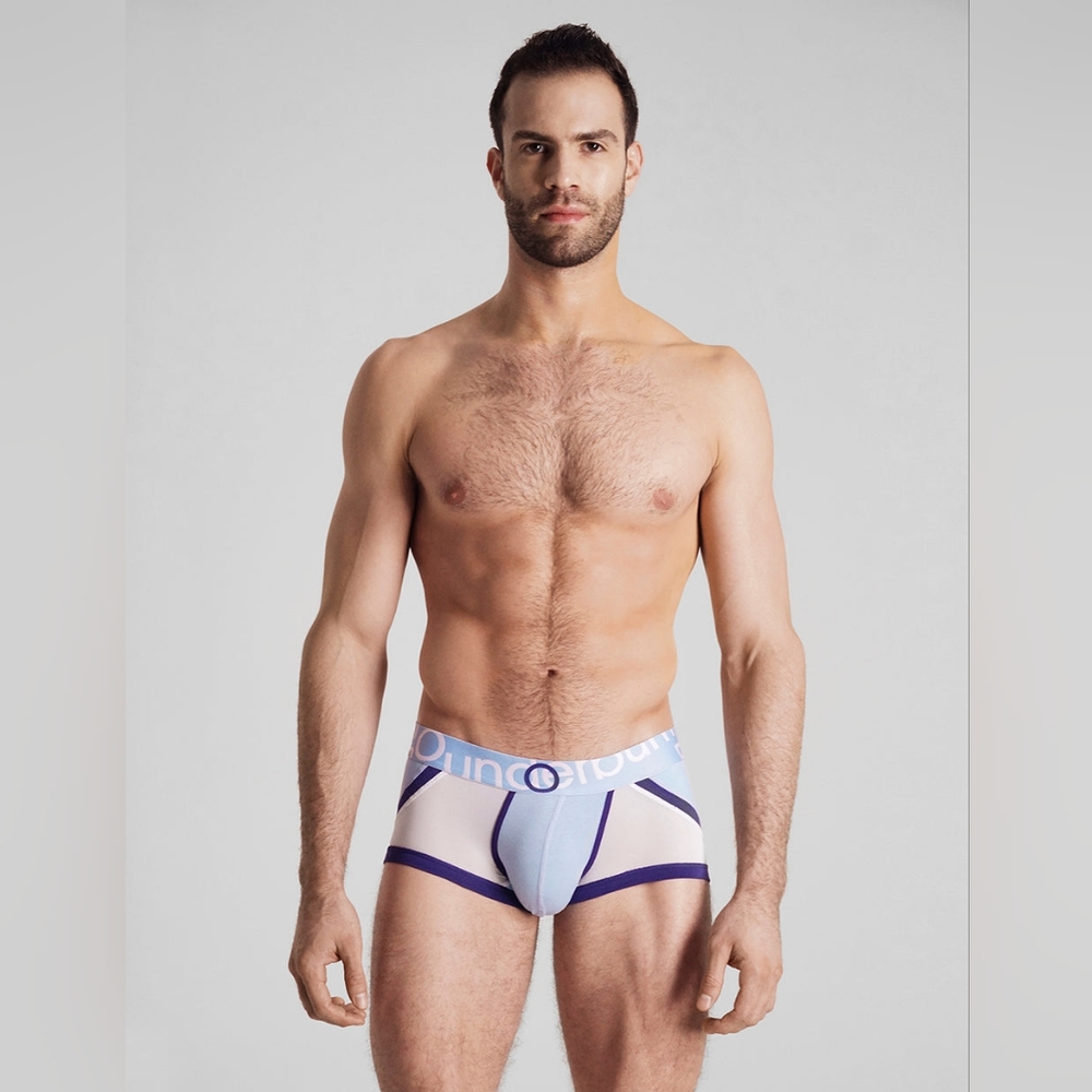 Rounderbum Men's Blue Boxer Briefs